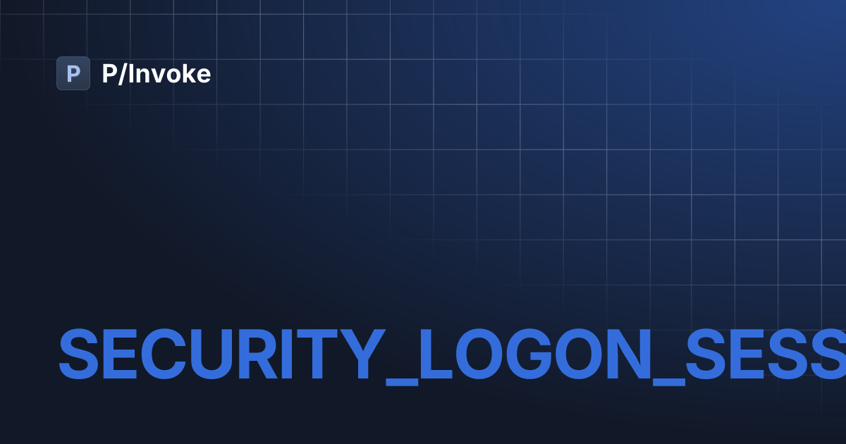 SECURITY_LOGON_SESSION_DATA | P/Invoke